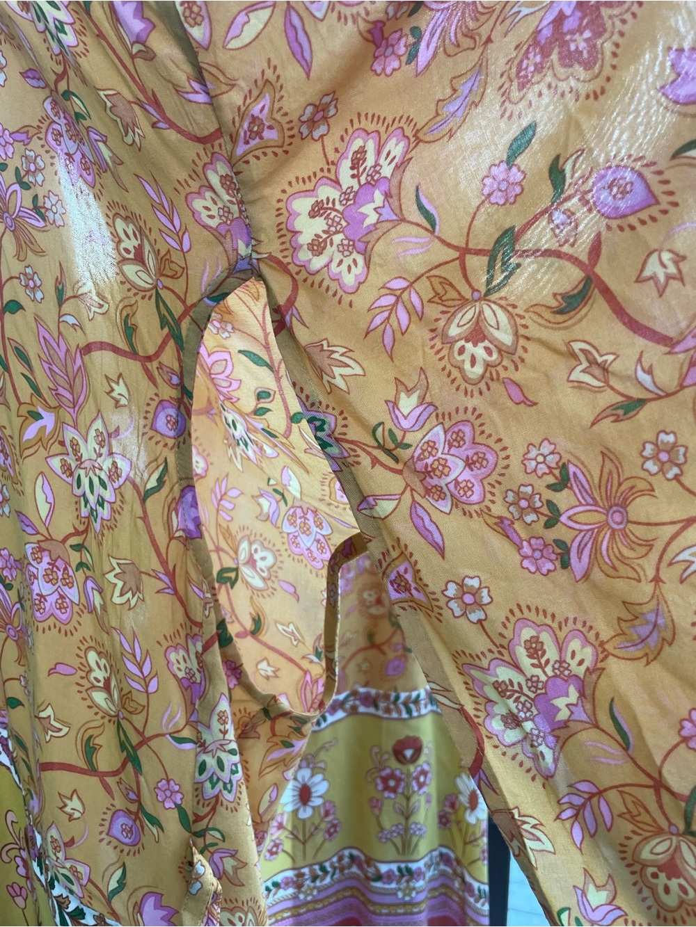 Spell Floral Kimono in Yellow and Pink - Picture 8 of 11